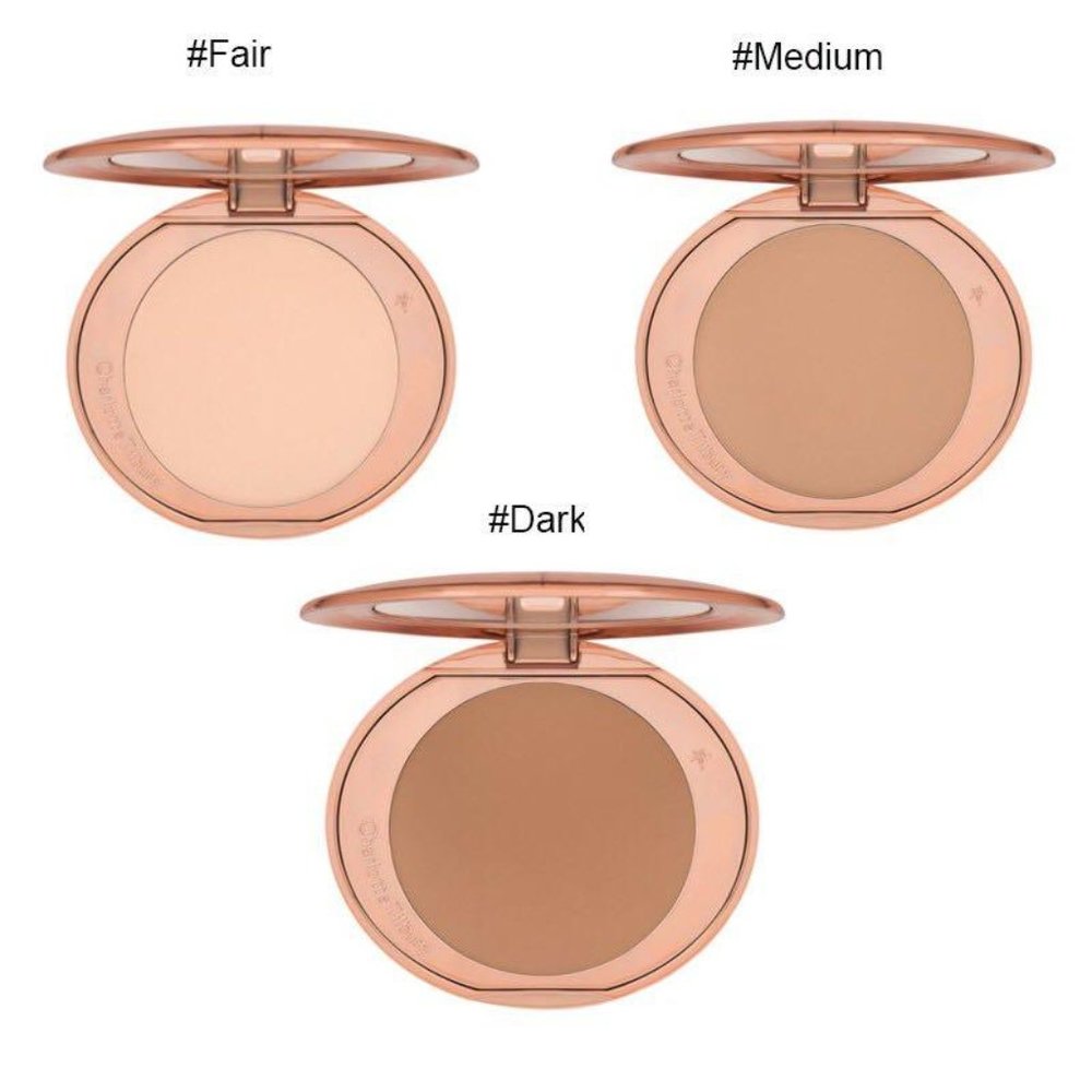 ✔️Charlotte Tilbury #2 MEDIUM Airbrush Flawless Finish Setting Powder ✨BNIB - Picture 5 of 8
